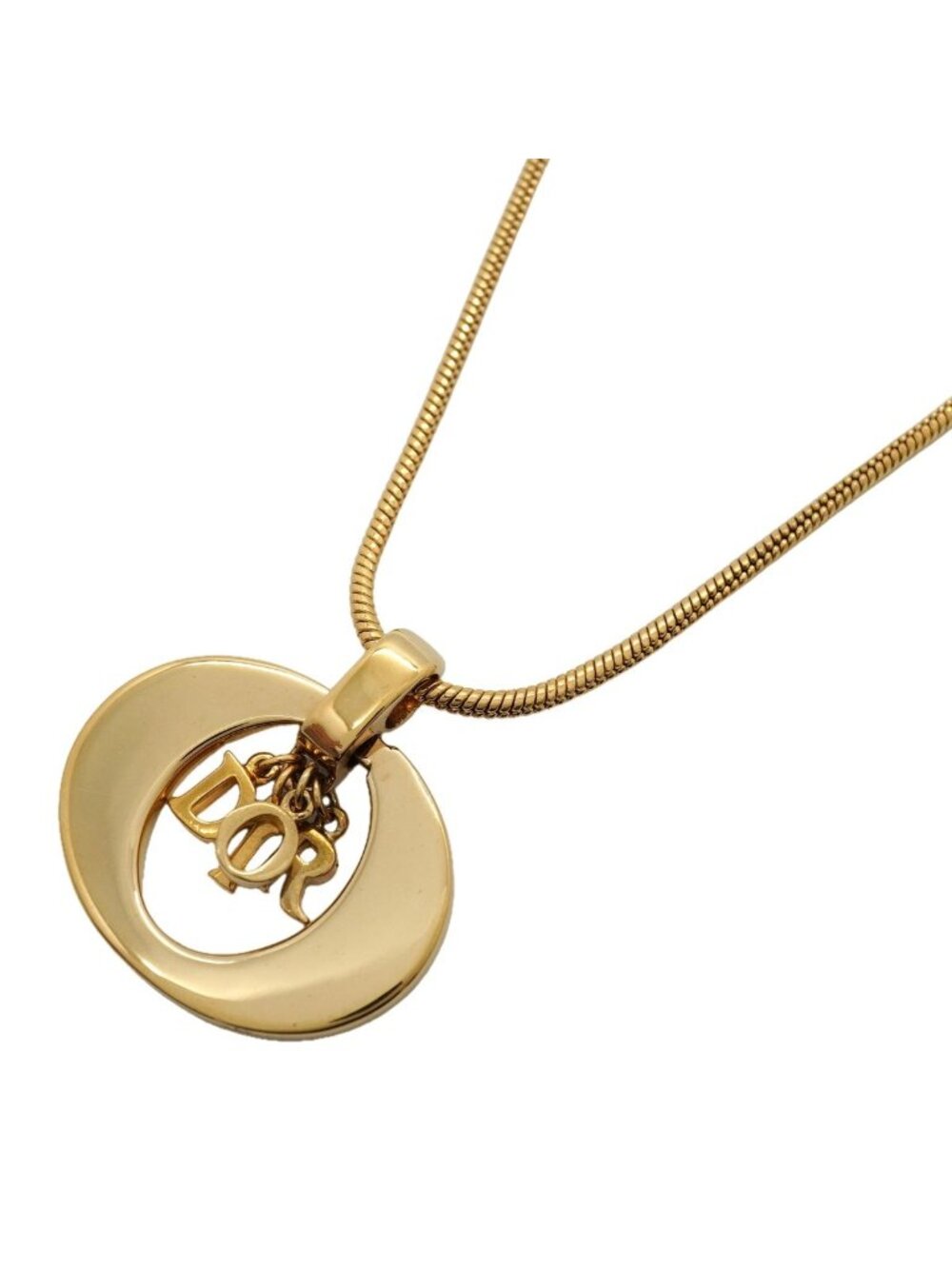 Dior Necklace Logo Gold Plated